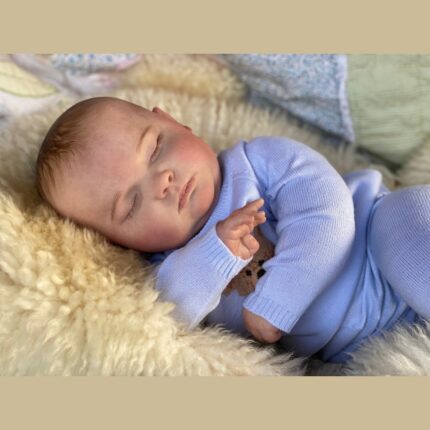 Bebe Reborn Grande Muñeca / Muñeco Joseph Dormido Cuerpo Tela 60 CM